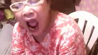 Asian granny Elizabeth 57 yr flashing 6 ( March 2014)